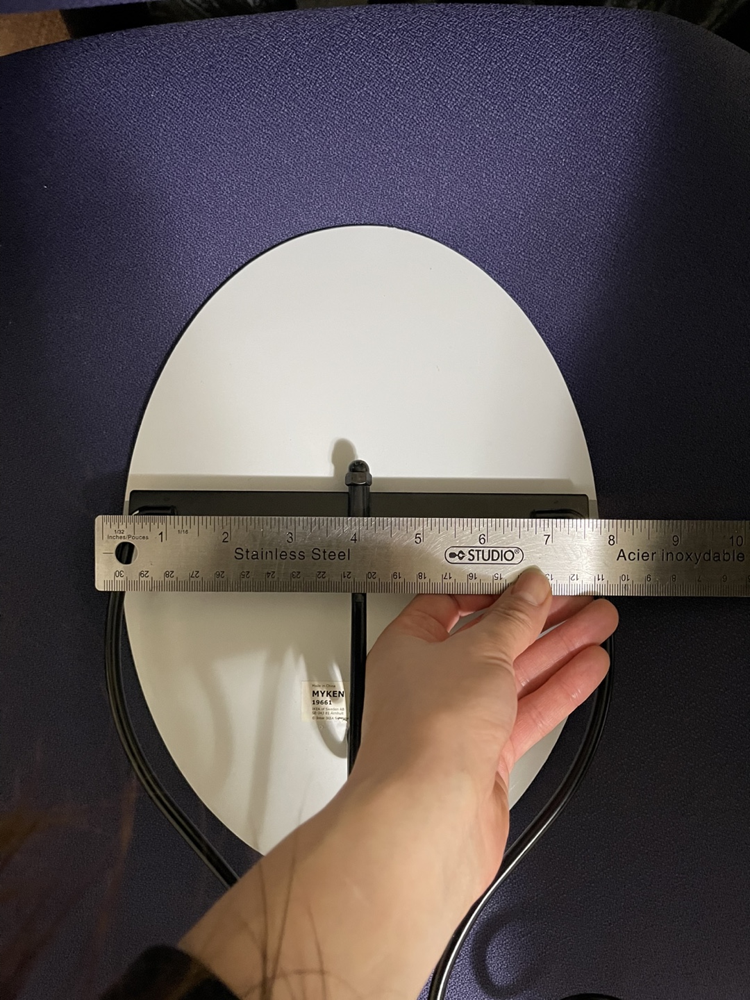 IKEA MYKEN Oval Mirror with Stand - photo 5