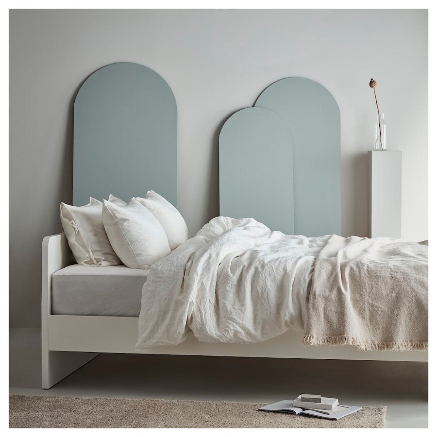 IKEA ASKVOLL White Queen Bed Frame - photo 5