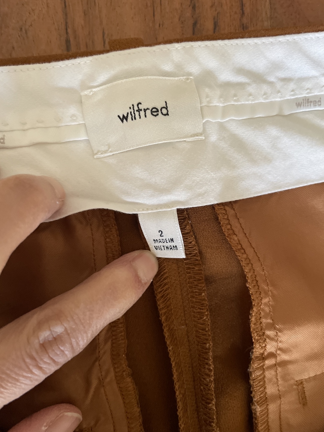 Wilfred Mustard Yellow High-Waisted Pants - Size 2 - photo 2