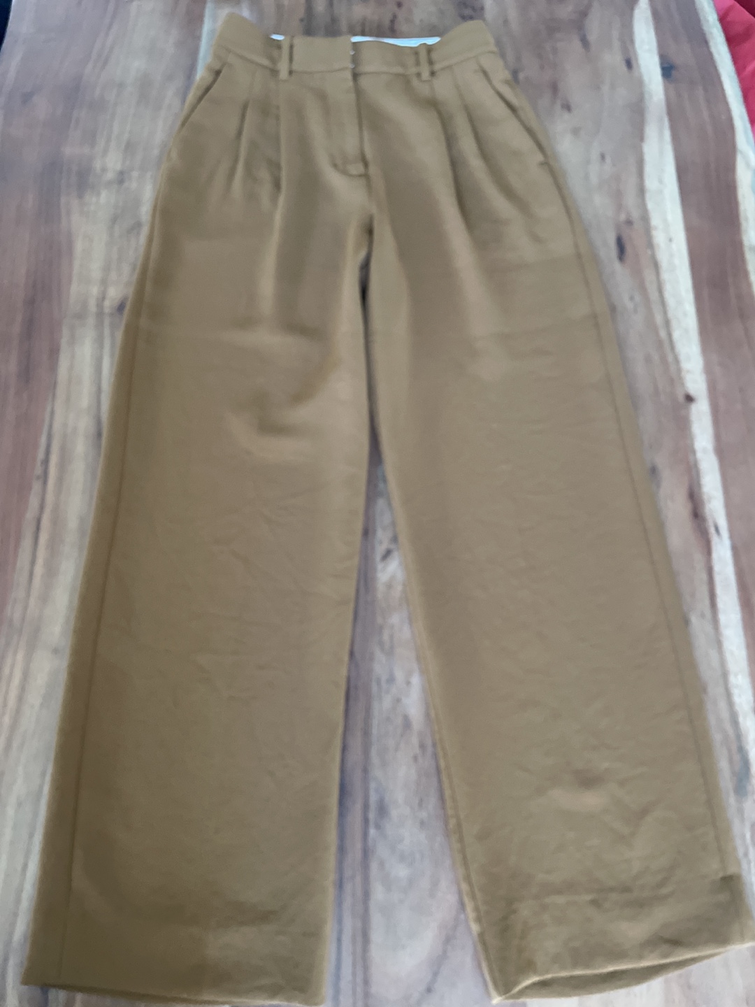 Wilfred Mustard Yellow High-Waisted Pants - Size 2
