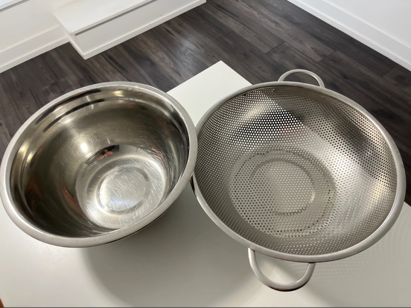 Stainless Steel Mixing Bowl, Colander Set