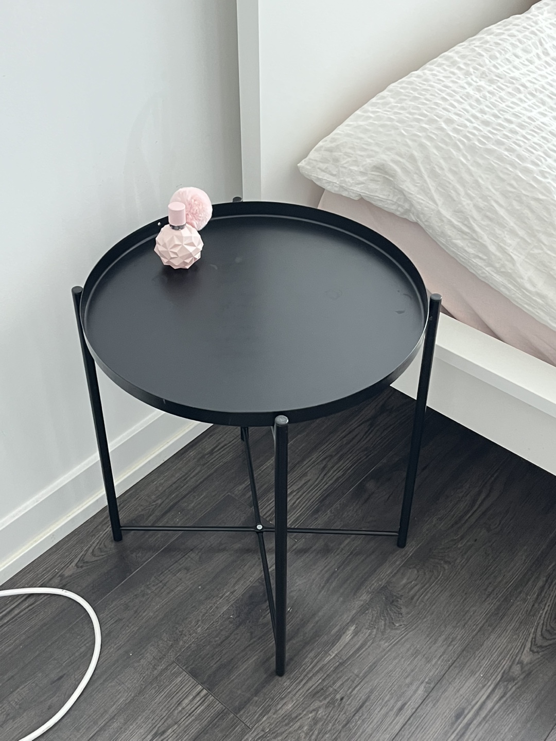 IKEA Black Metal Side Table