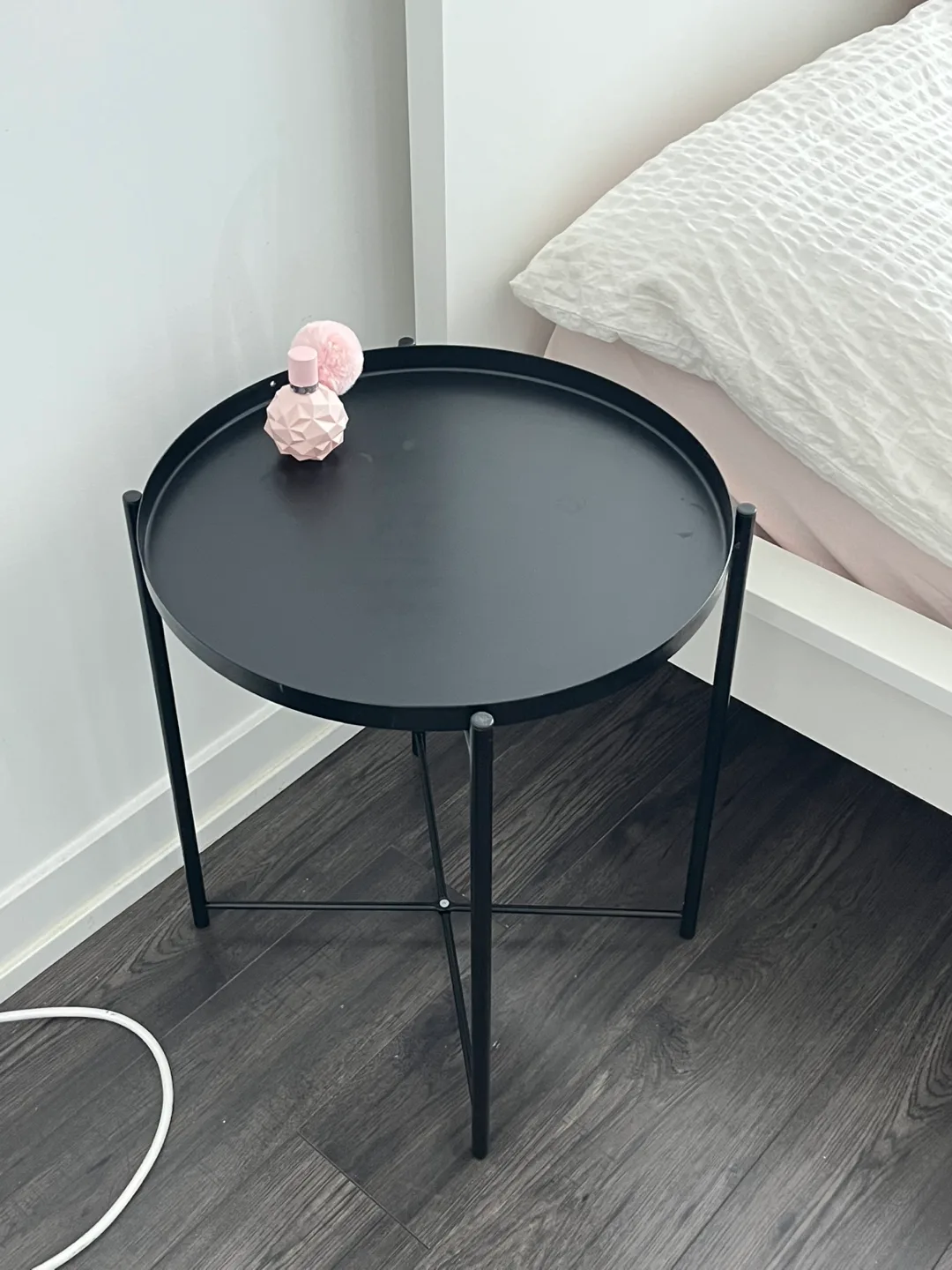 IKEA Black Metal Side Table thumbnail