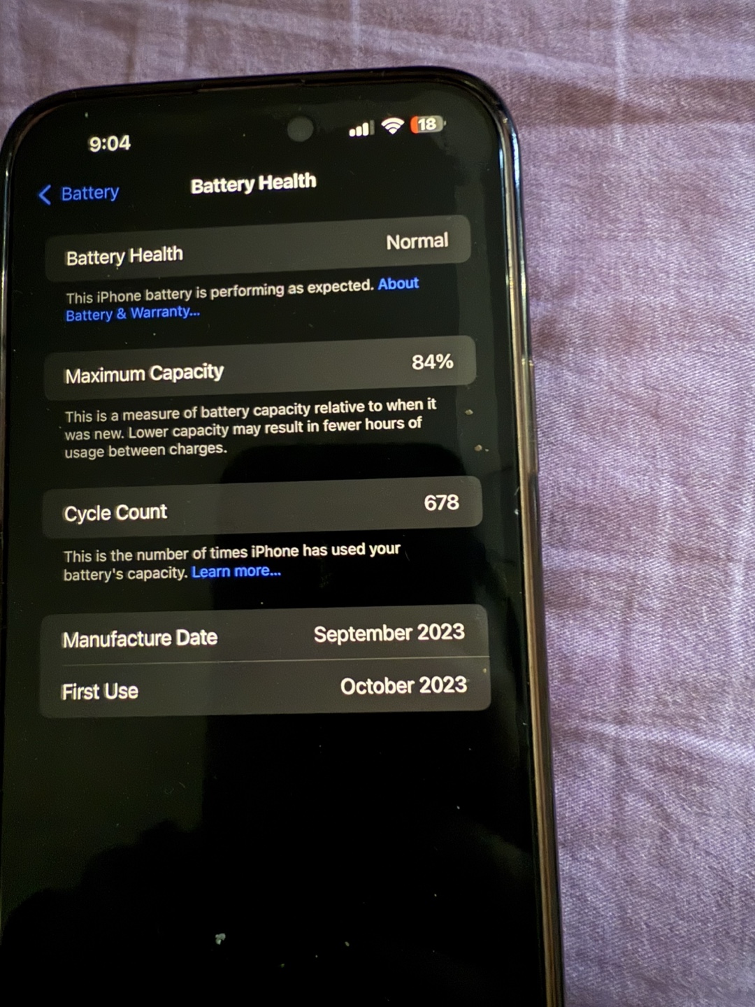 iPhone 15 Plus - 128 GB - Black - 84% Battery Health - photo 3