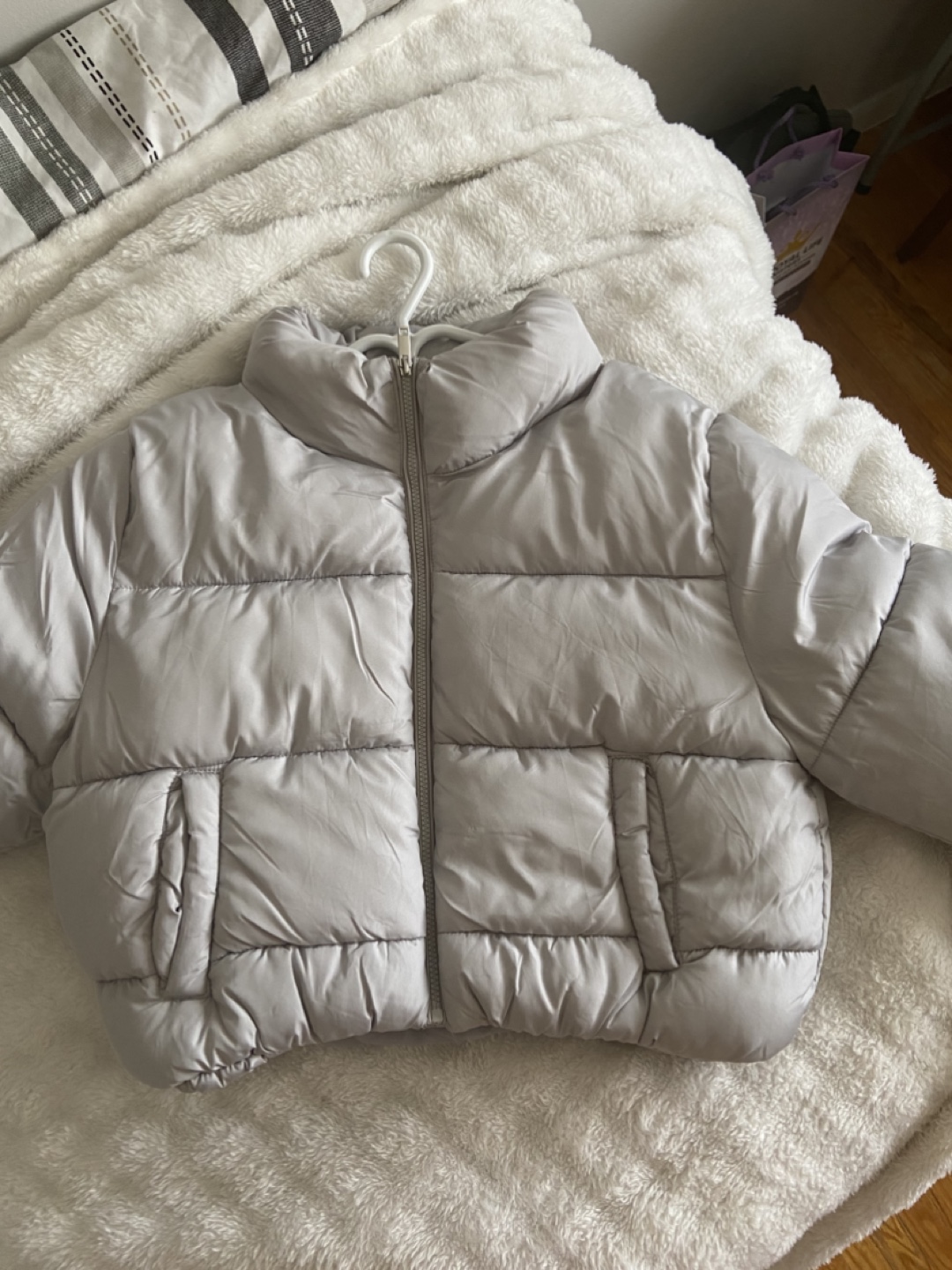 Grey Puffer Jacket