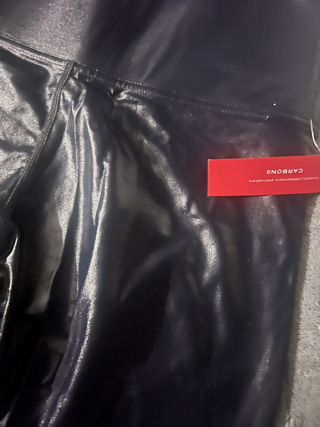 Carbon38 Black Shiny Leggings - Size Medium - photo 2