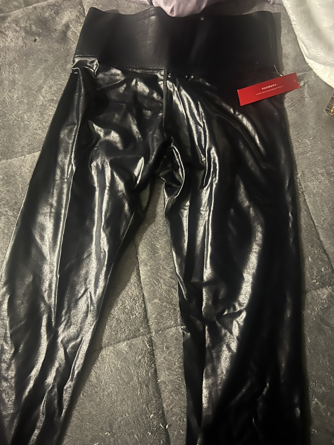 Carbon38 Black Shiny Leggings - Size Medium - photo 3