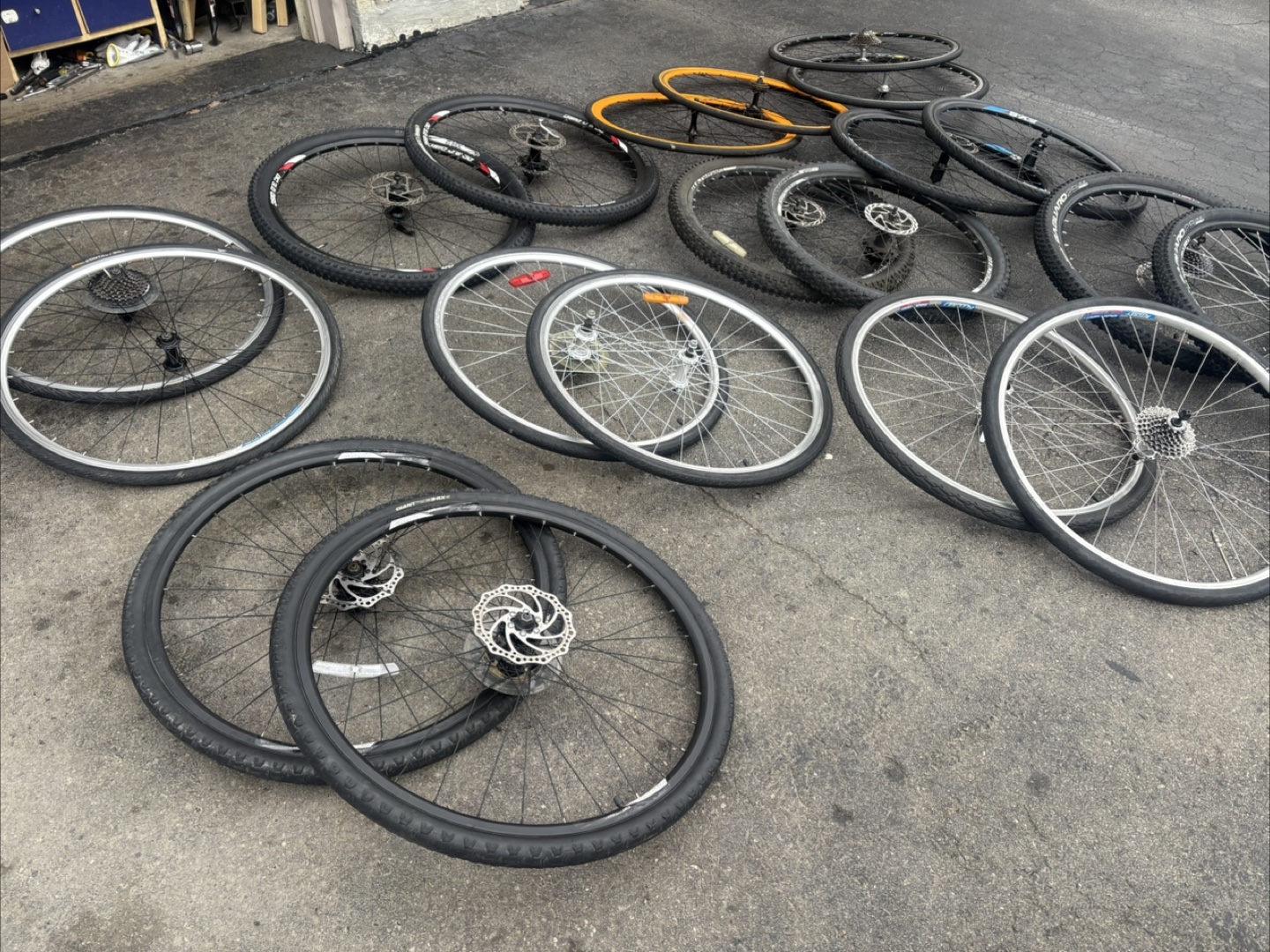 Bulk Lot of Used Bicycle Wheels - photo 2