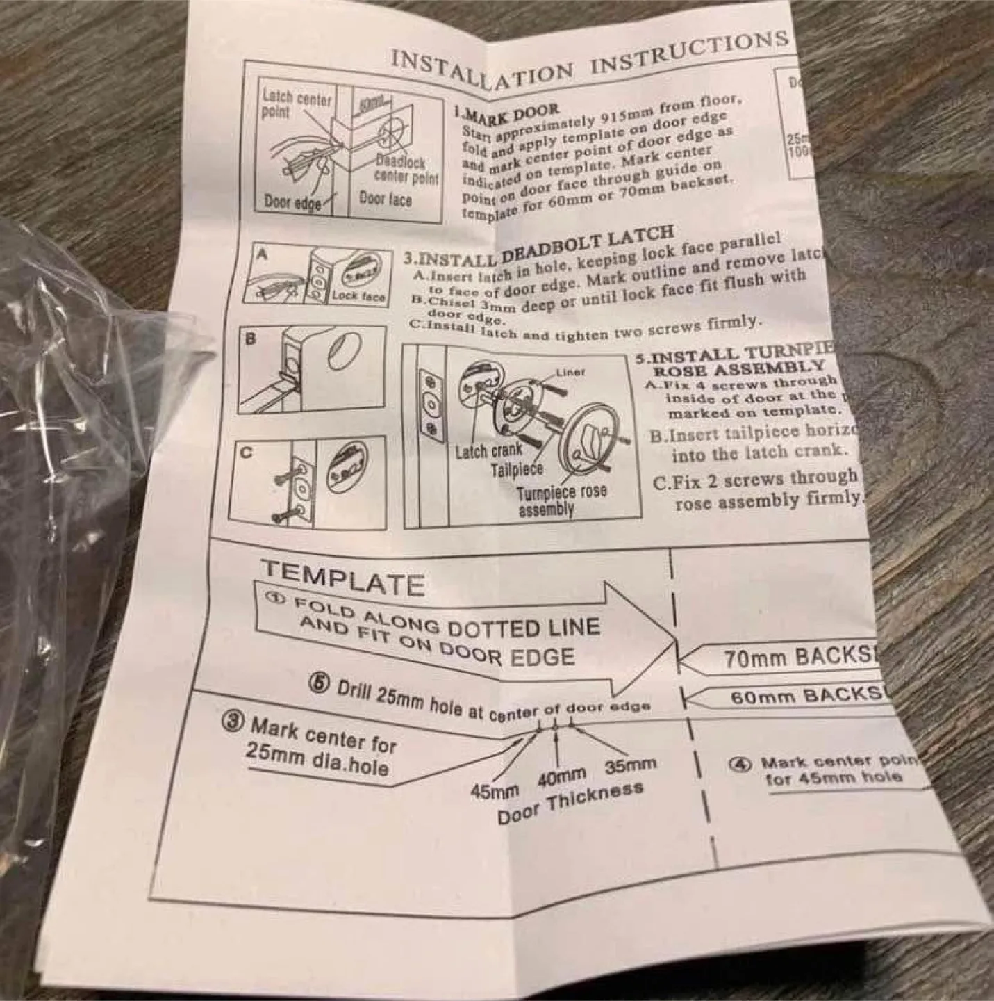 One-Sided Deadbolt Satin Chrome, Taymor 36-2100SC Keyless image indicator(3)