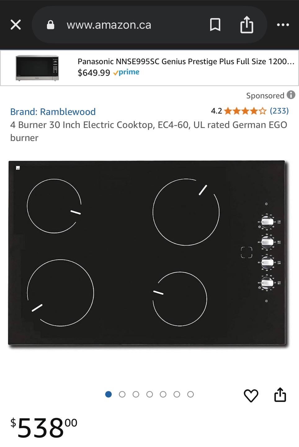 Ramblewood 4 Burner 30 Inch Electric Cooktop EC4-60 - photo 5