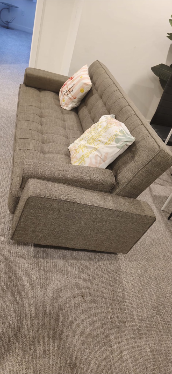 Grey Futon Sofa Bed - photo 4