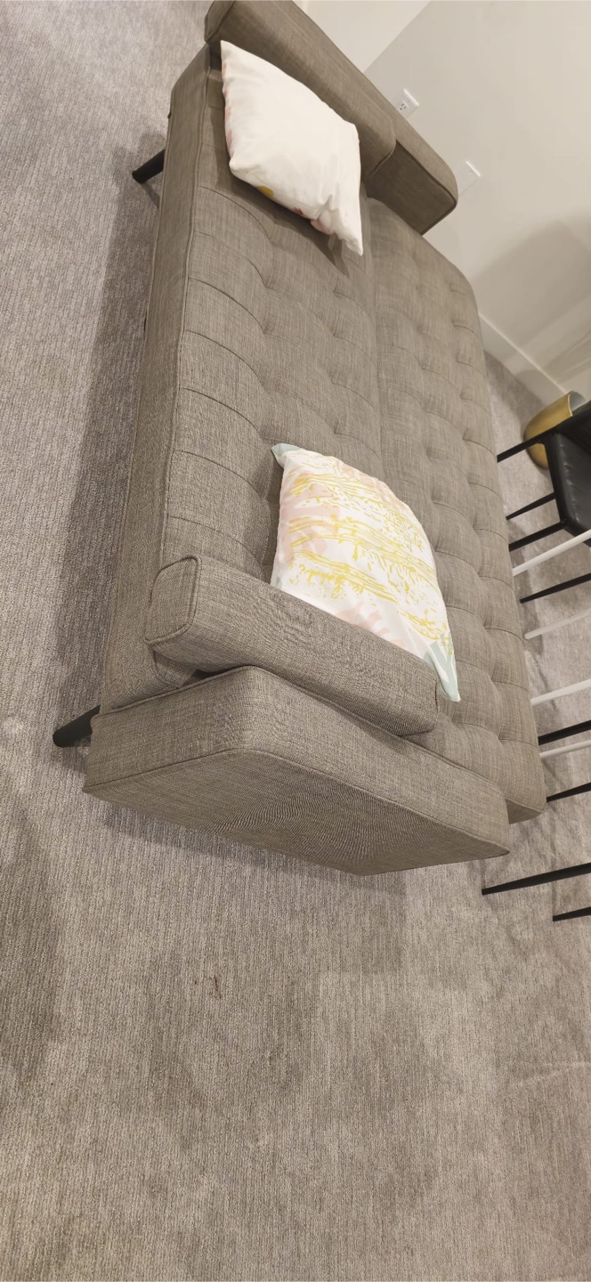 Grey Futon Sofa Bed - photo 3