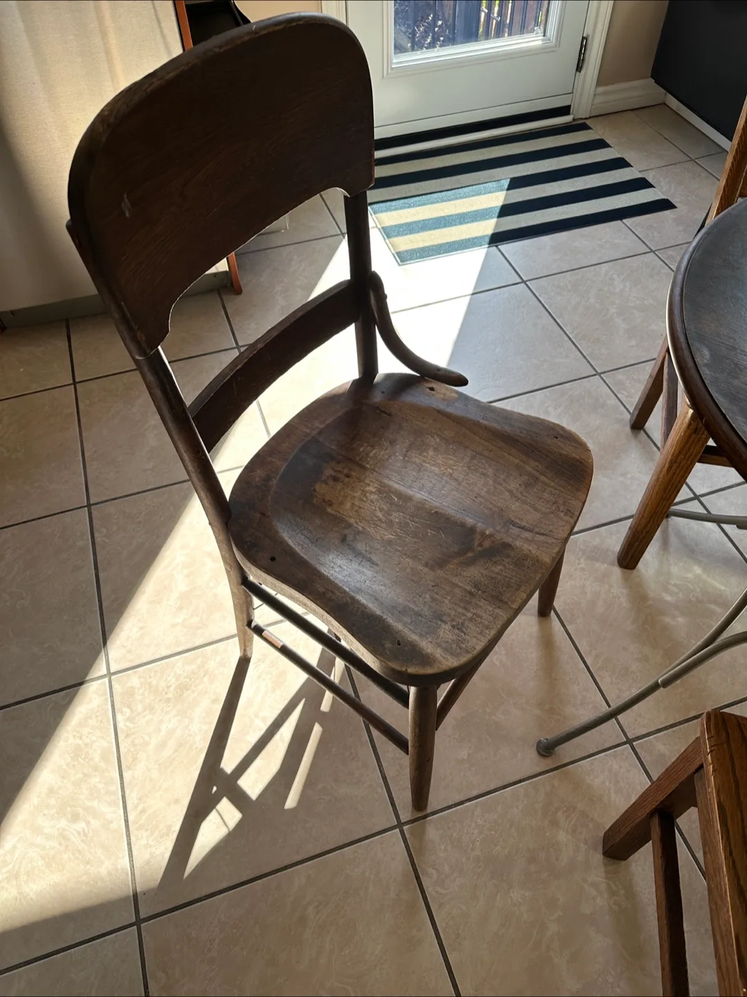 Vintage Wooden Table and Chairs Set image indicator(3)