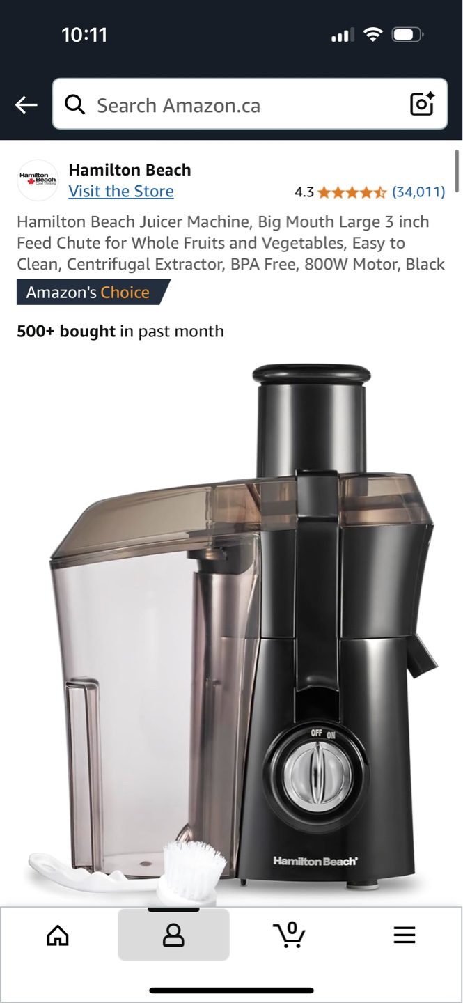Hamilton Beach Juicer - Black