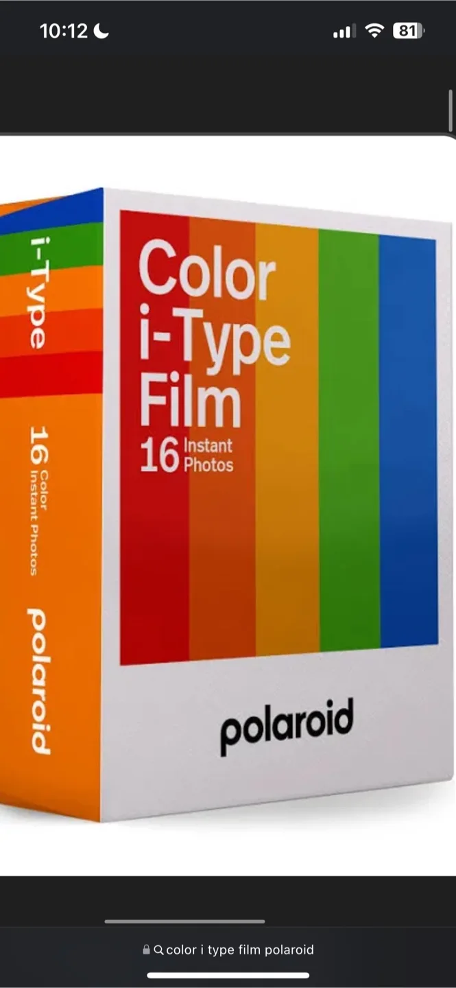 Polaroid i-Type Color Film - Two packs of 16 exposures thumbnail
