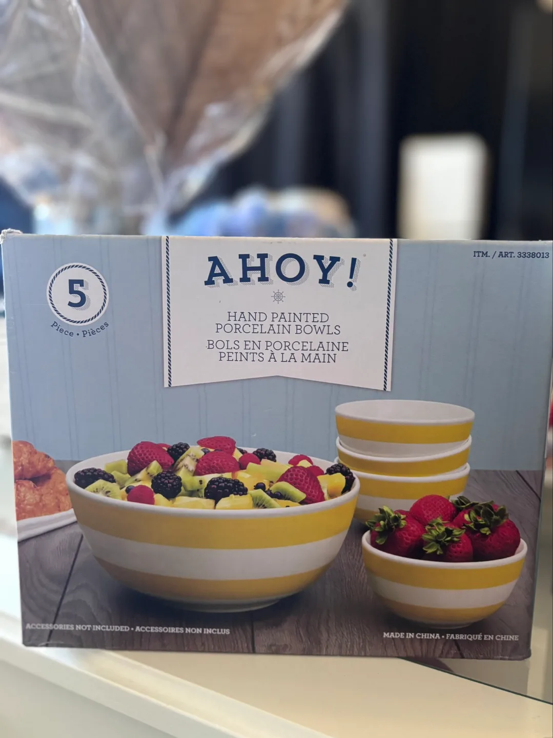 Ahoy! 5-Piece Hand-Painted Porcelain Bowl Set thumbnail