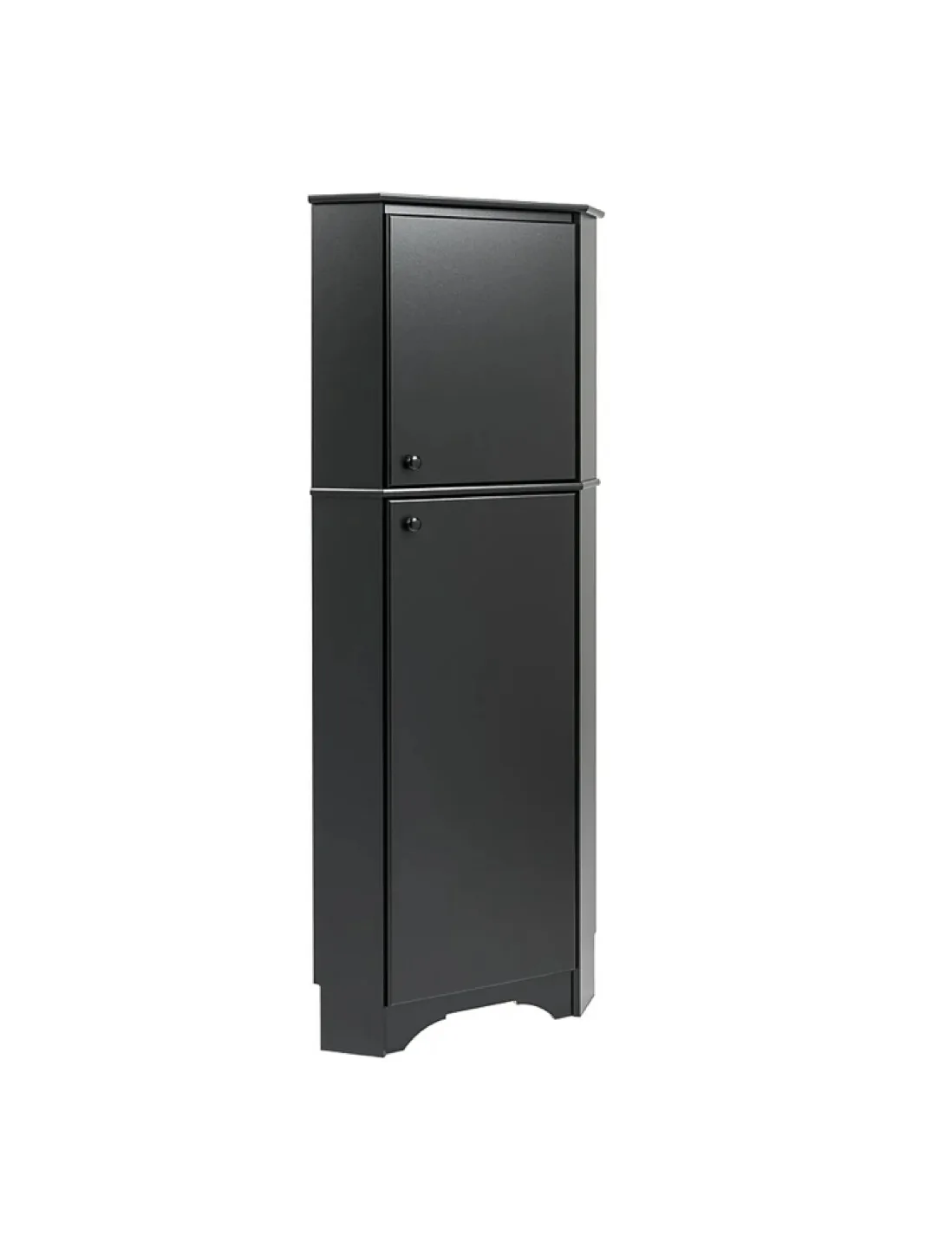 PREPAC 72" Black Corner Cabinet thumbnail