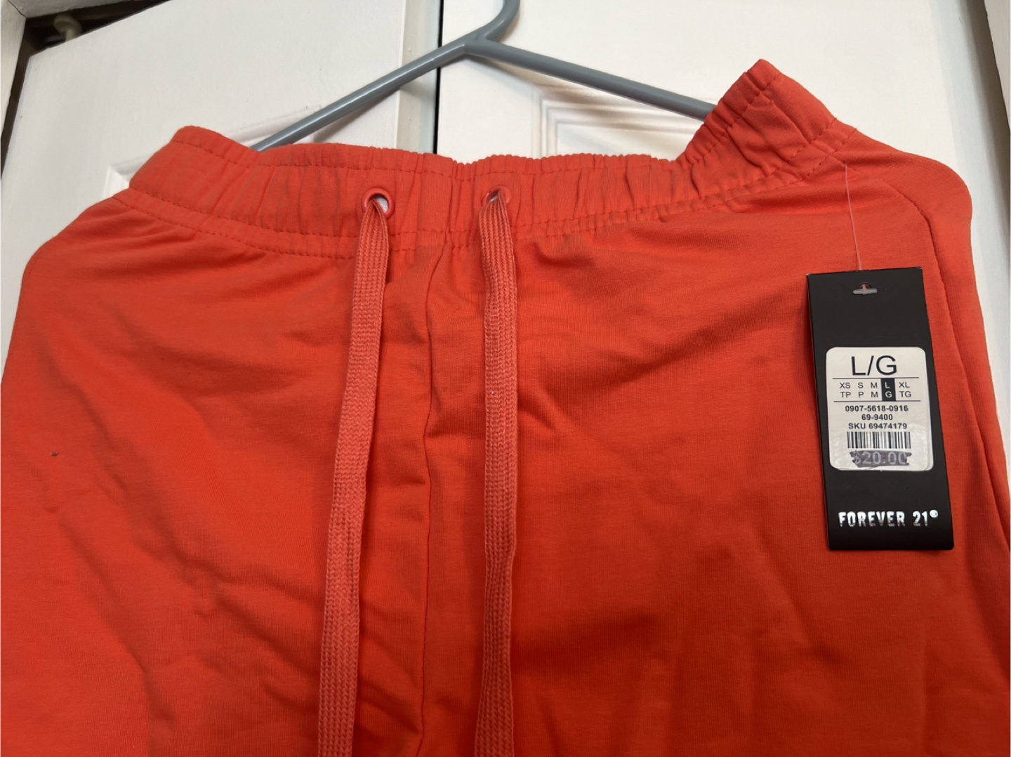 Forever 21 Orange Cropped Zip-Up Hoodie and Joggers Set - photo 4