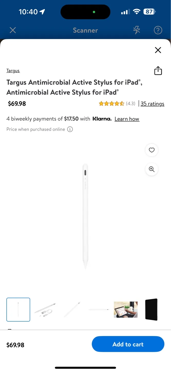 Targus Antimicrobial Active Stylus for iPad image indicator(3)