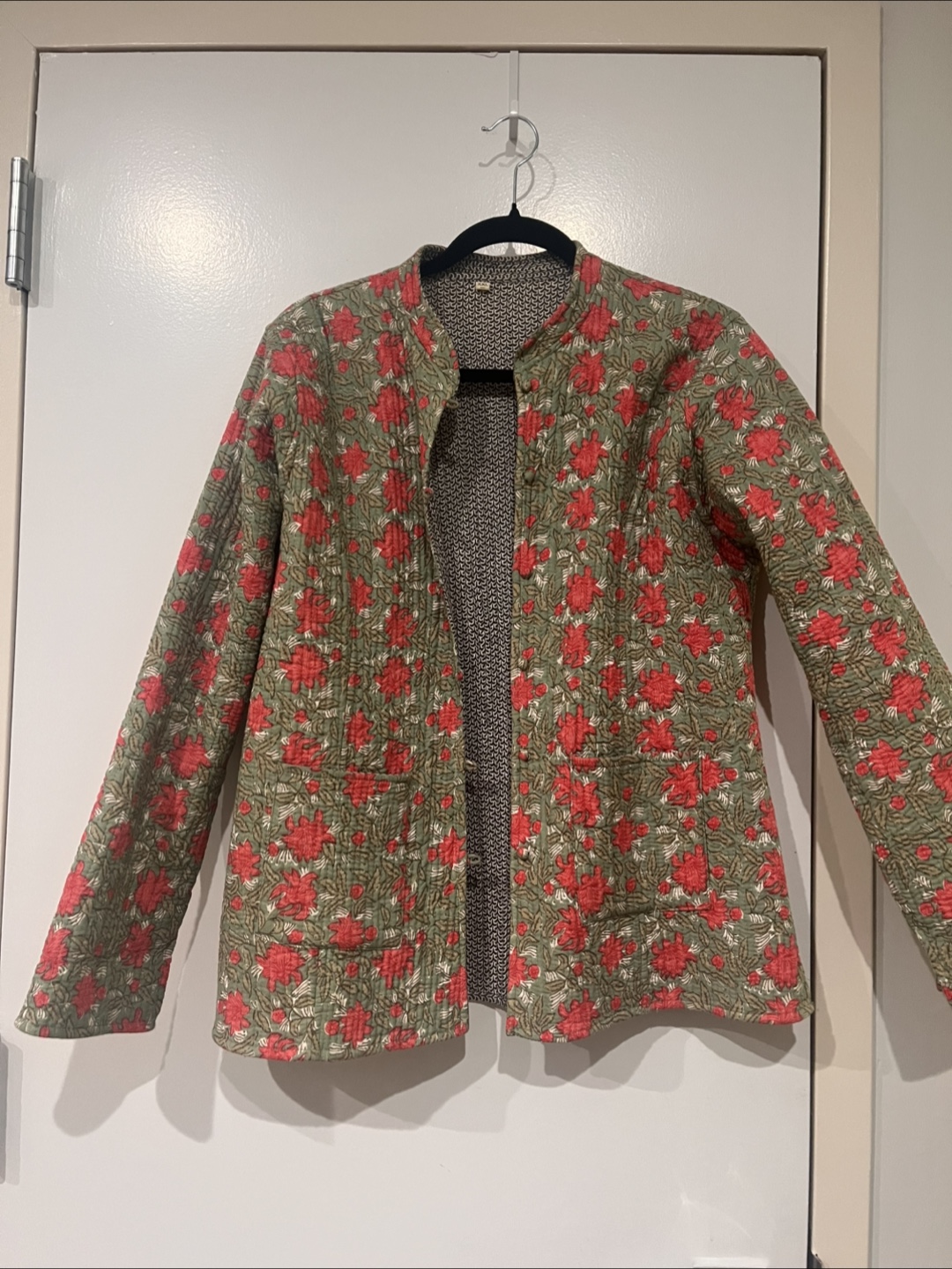 Floral Kantha Quilted Jacket
