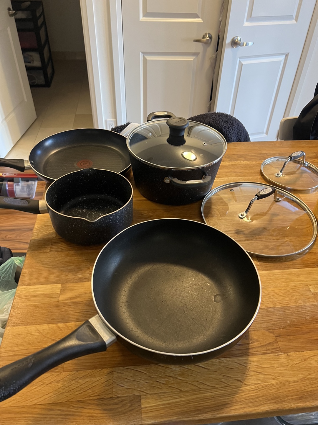 5-Piece Cookware Seta with additional 3  Glass Lids - photo 2