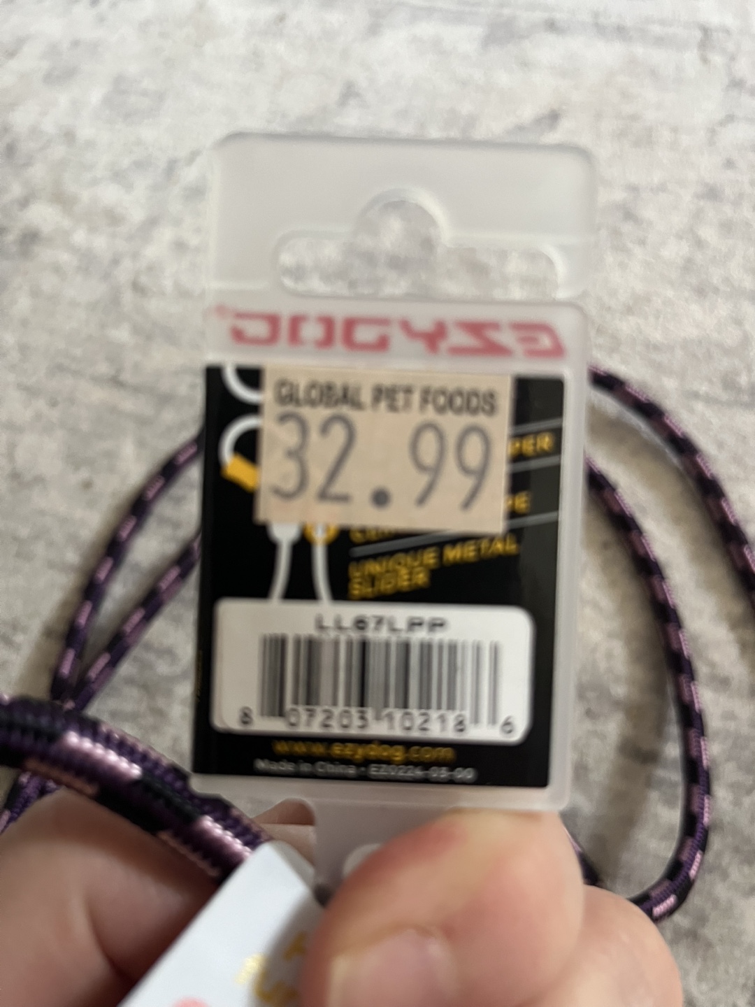 EzyDog Luca Slip Lead Leash - Purple/Black - photo 4