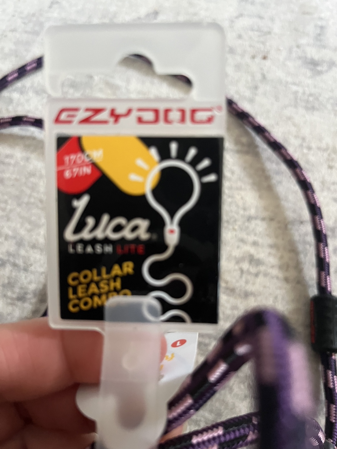 EzyDog Luca Slip Lead Leash - Purple/Black - photo 3