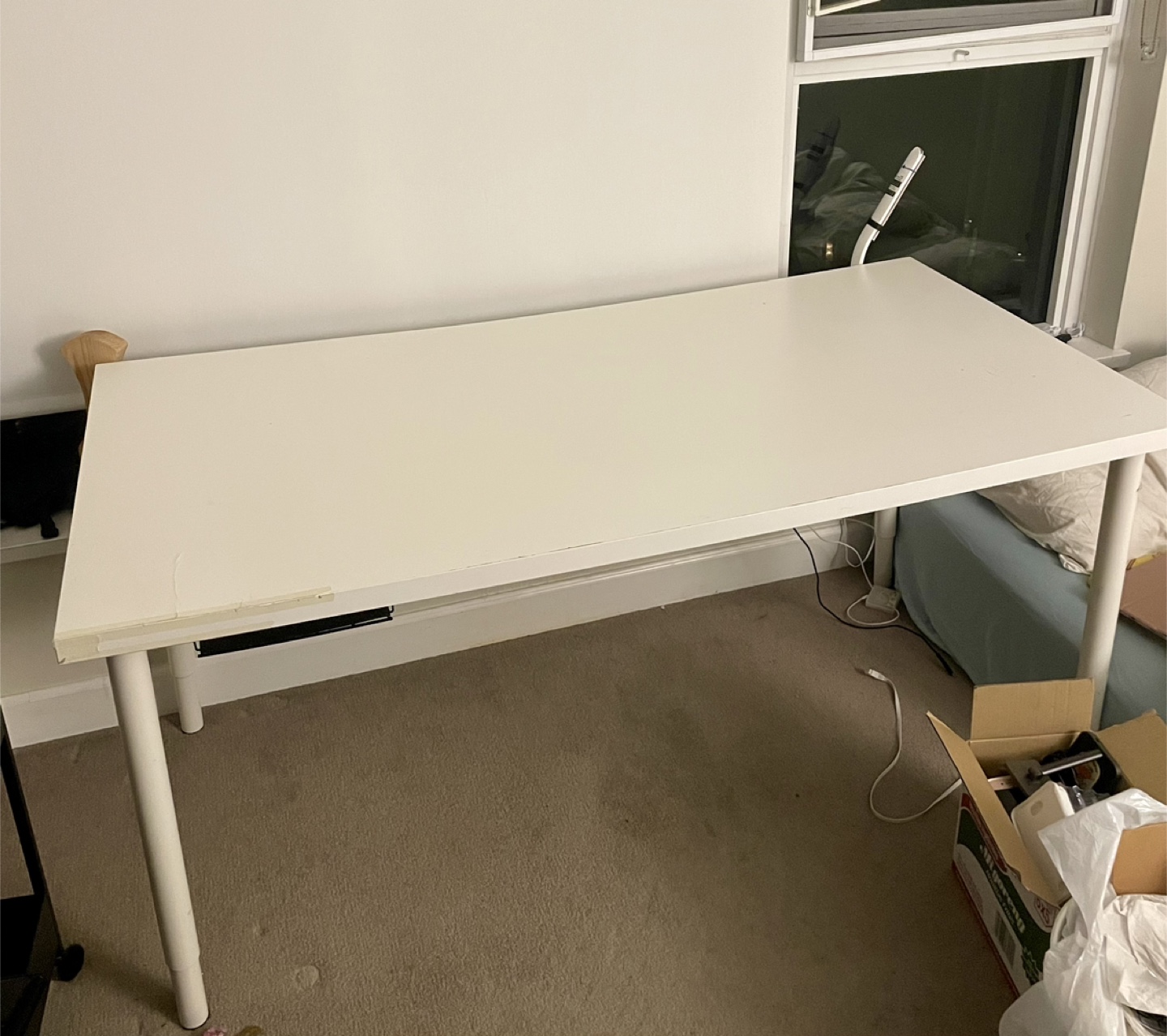 White IKEA Lagkapten 140x75cm  Desk 💚
