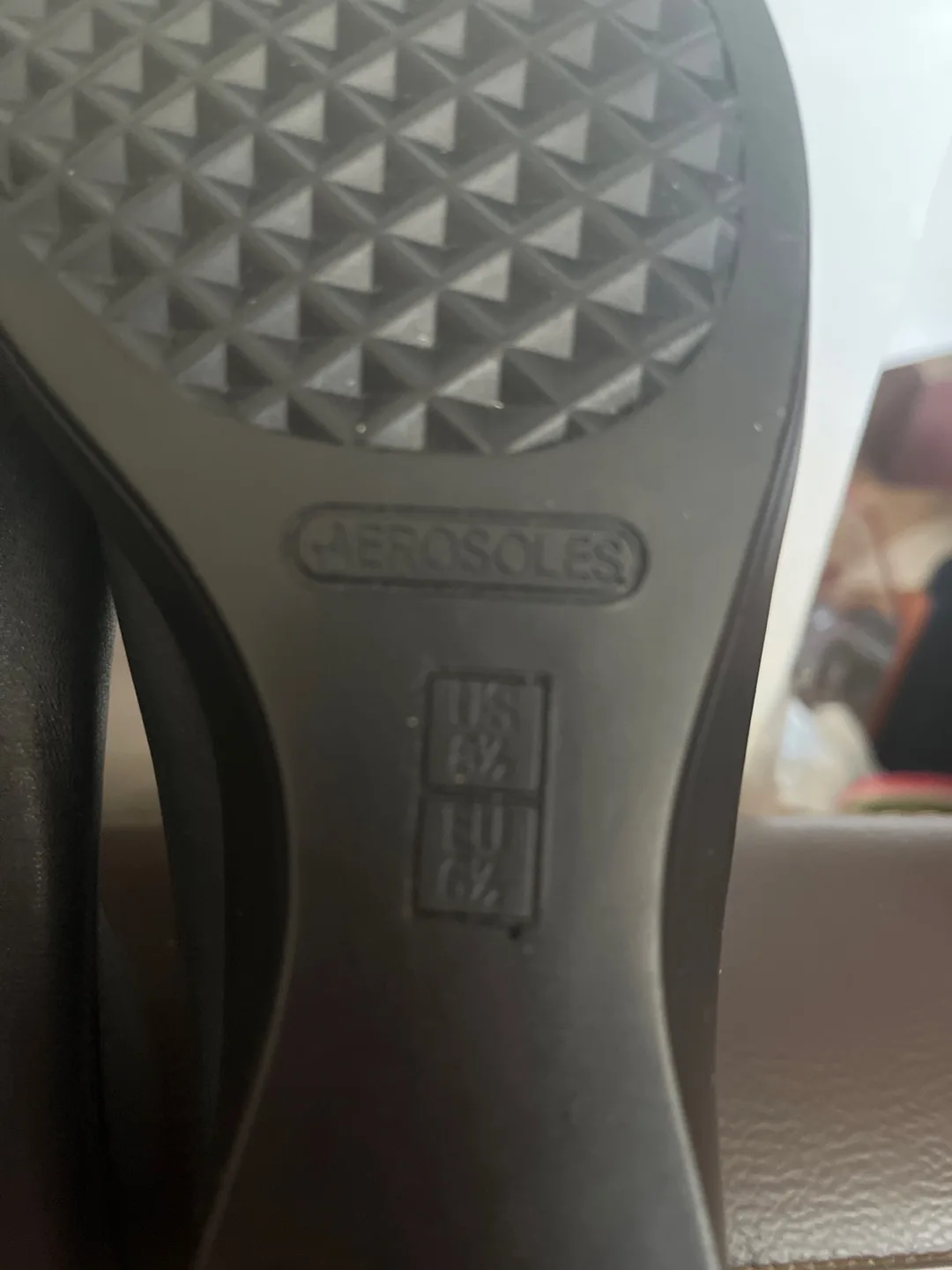 Aerosoles Women's. Very dark blue Leather  Ballerina Flats image indicator(2)