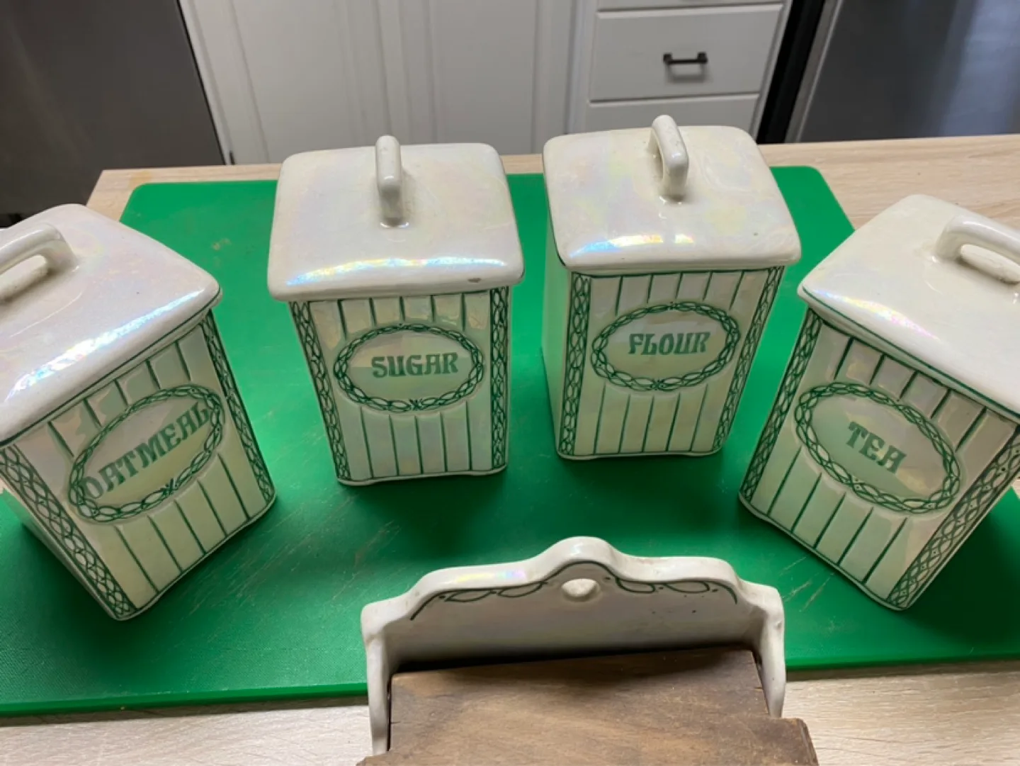 Vintage Kitchen Canisters Set of 5 thumbnail