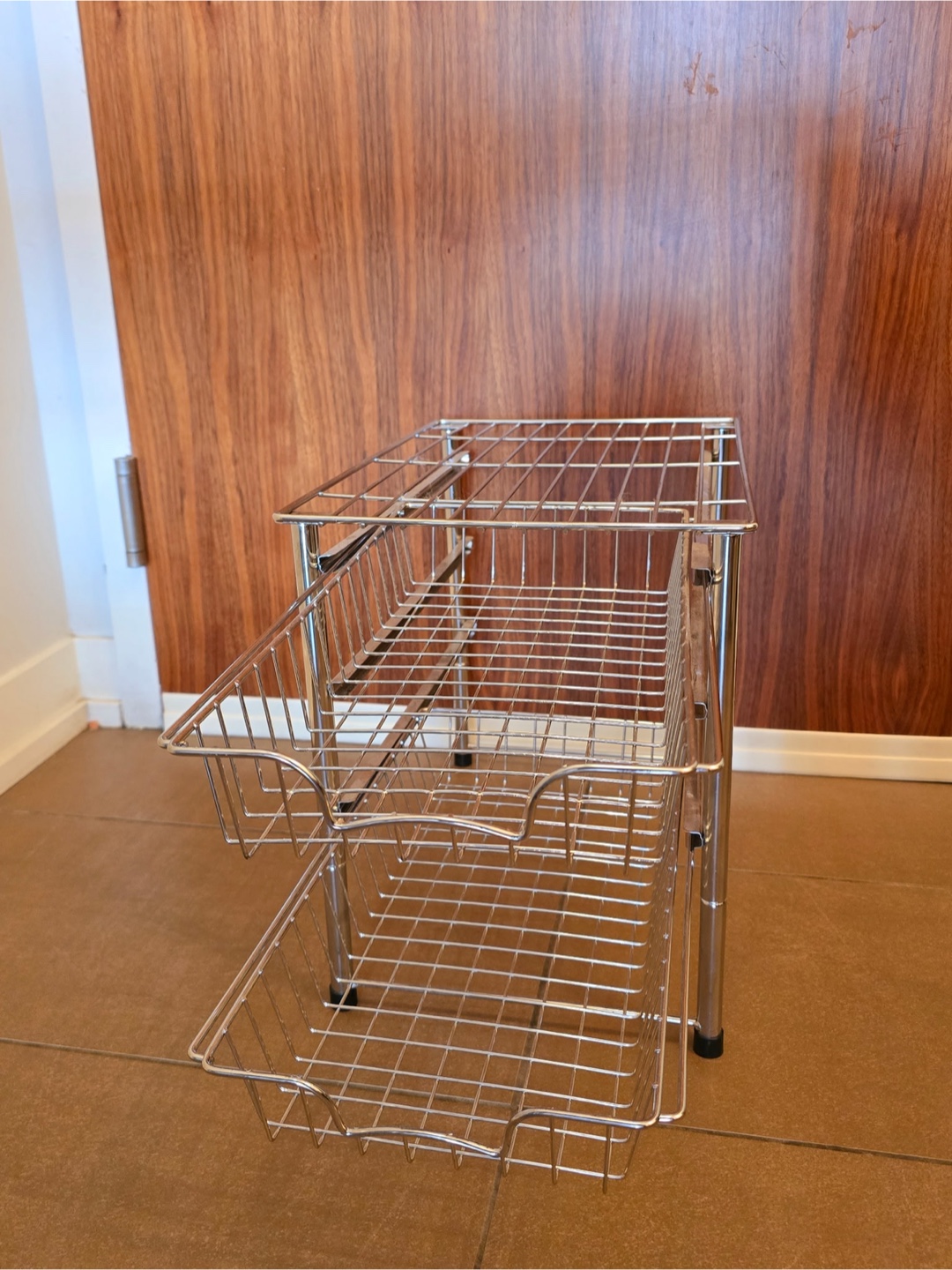 Chrome wire shelving units - photo 2