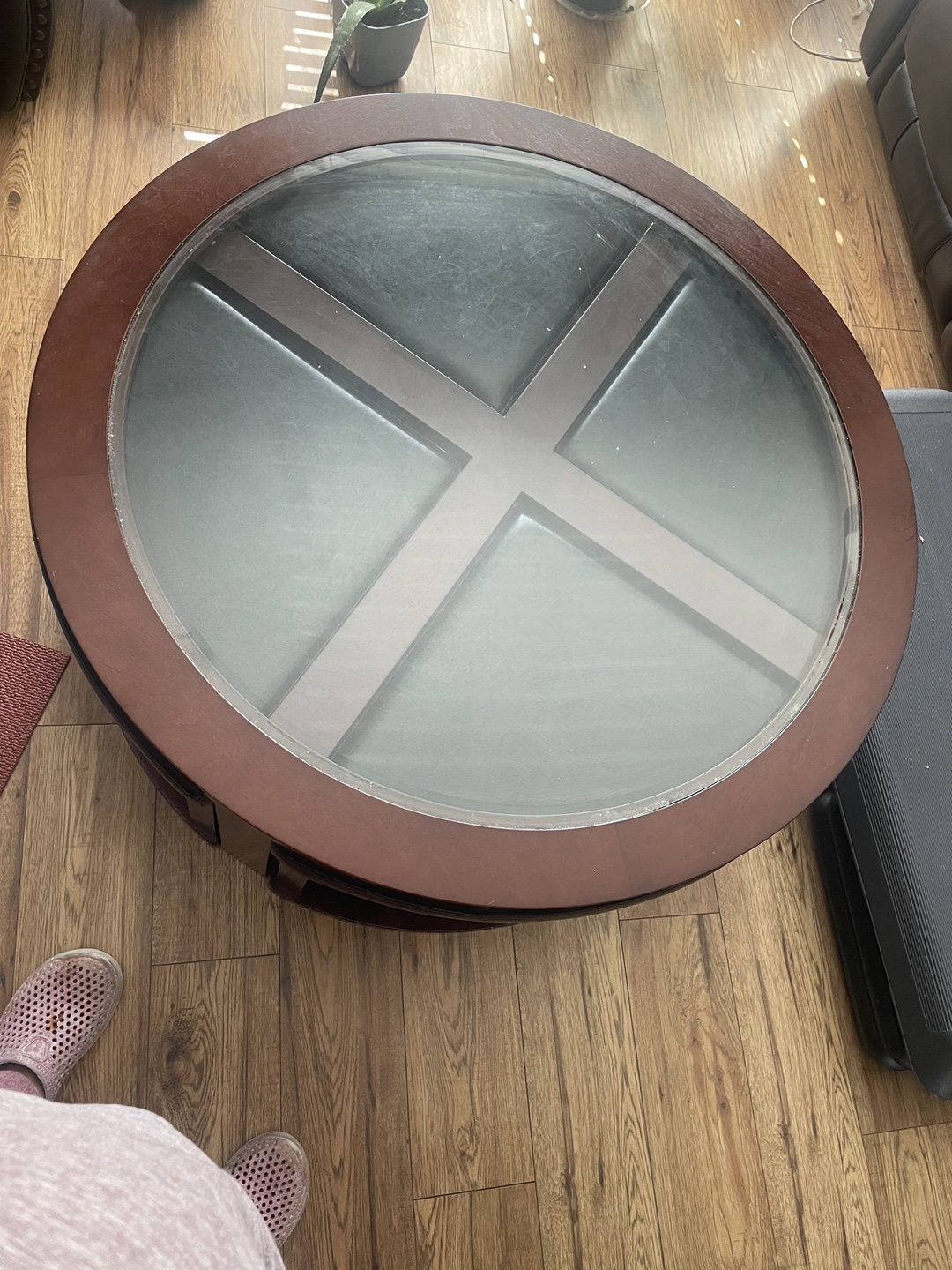 Round Coffee Table Set with Seats - photo 2