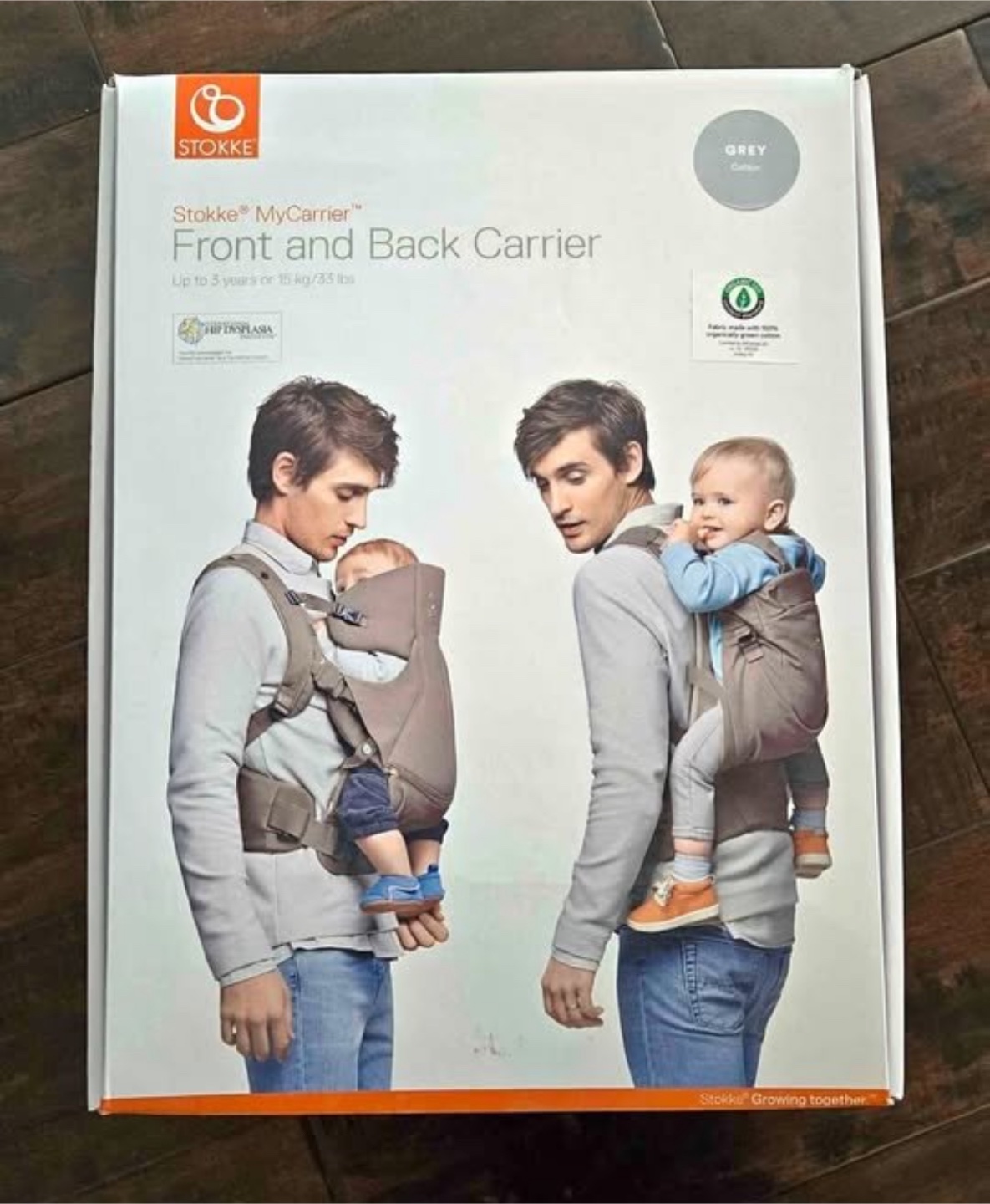 Stokke MyCarrier Front and Back Baby Carrier - Grey