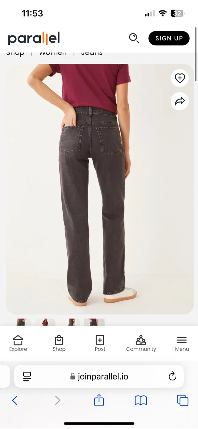 Frank and Oak Marianne High-Rise Jeans - Size 26 image indicator(4)