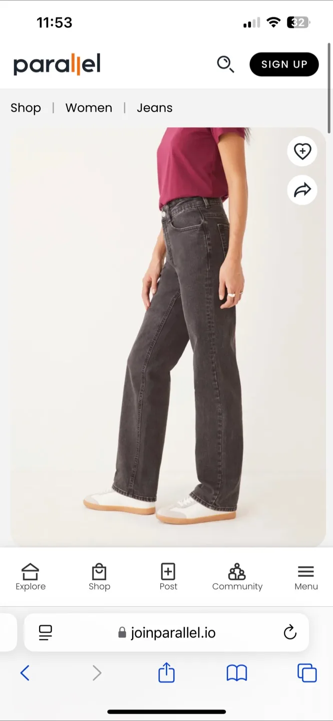 Frank and Oak Marianne High-Rise Jeans - Size 26 image indicator(2)