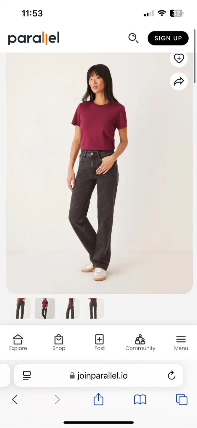 Frank and Oak Marianne High-Rise Jeans - Size 26 image indicator(3)