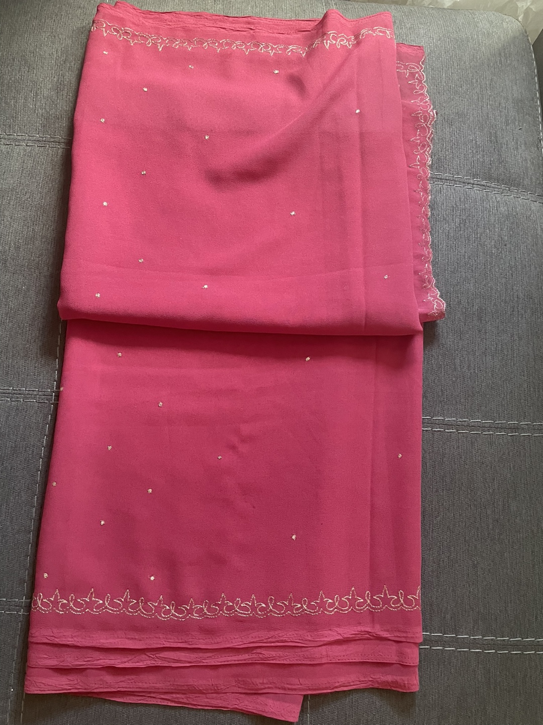 Beautiful Pink embroidered Saree - photo 3