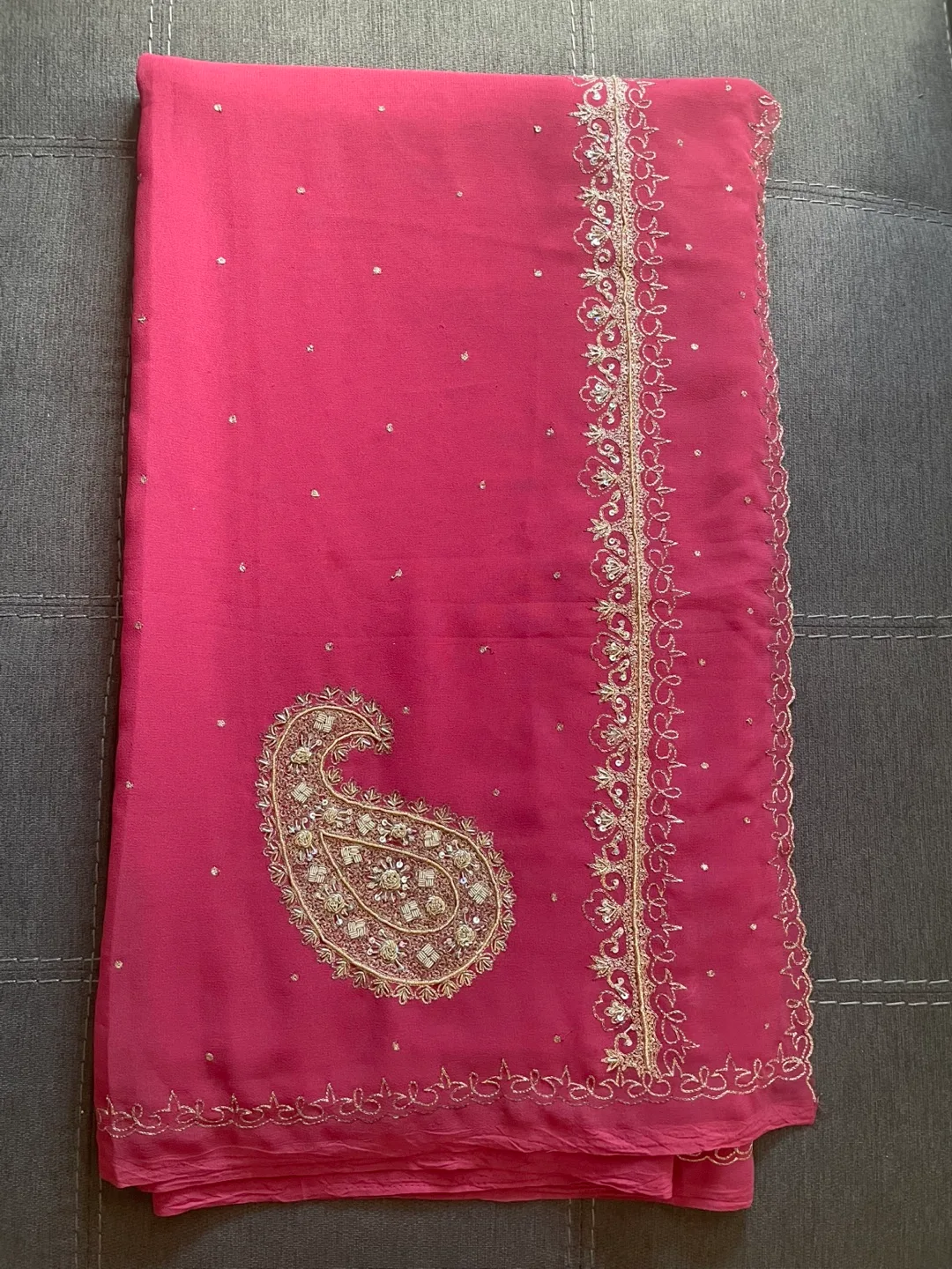 Beautiful Pink embroidered Saree thumbnail