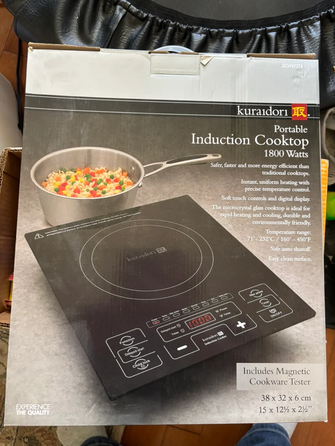 Kuraidori Portable Induction Cooktop - 1800 Watts