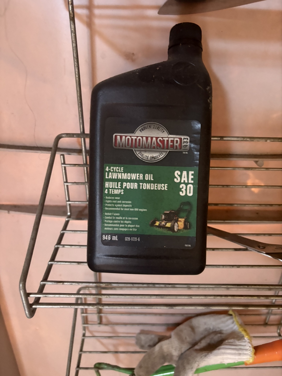 Motomaster 4-Cycle Lawnmower Oil SAE 30 - 946ml