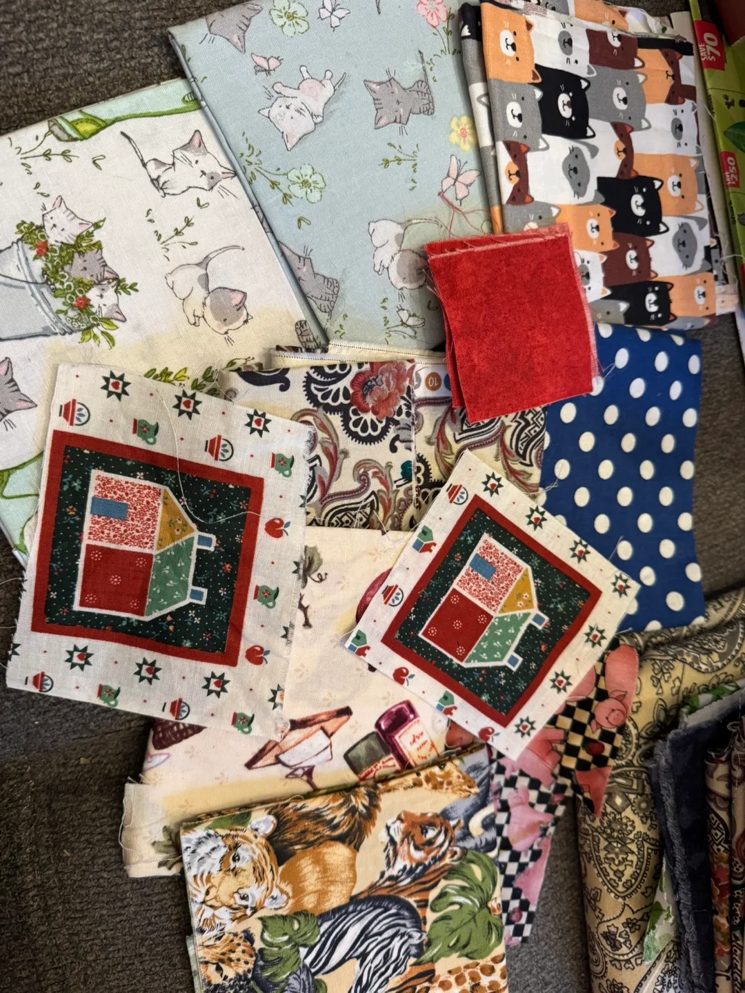 Craft Supplies Lot: Scissors, Fabrics, Flowers, and More! image indicator(6)