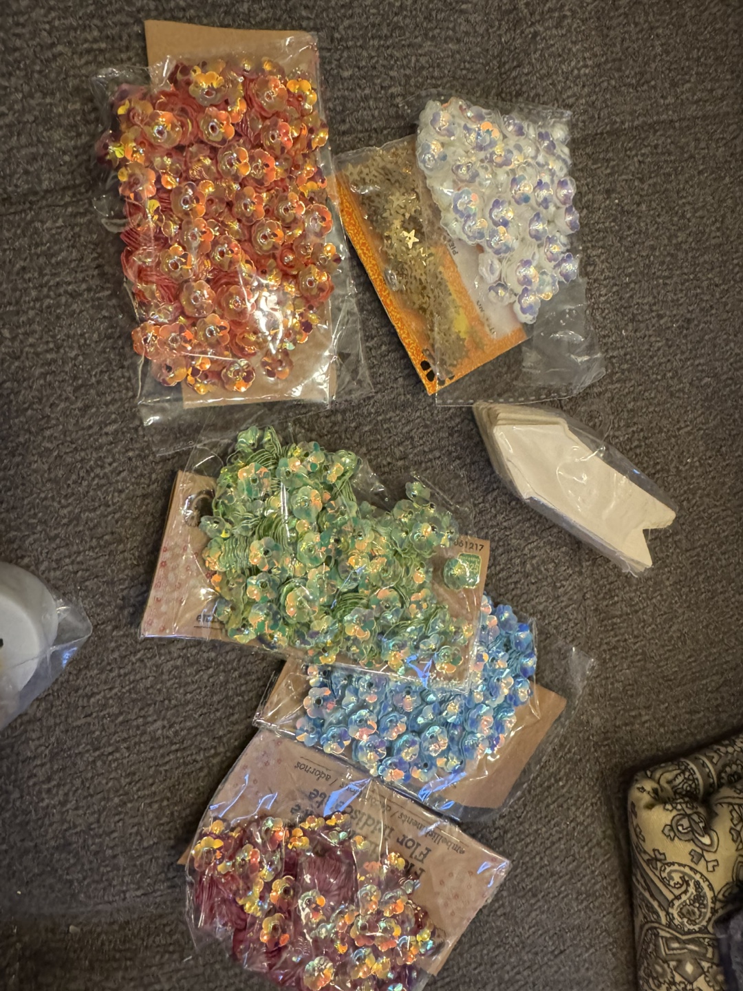 Craft Supplies Lot: Scissors, Fabrics, Flowers, and More!