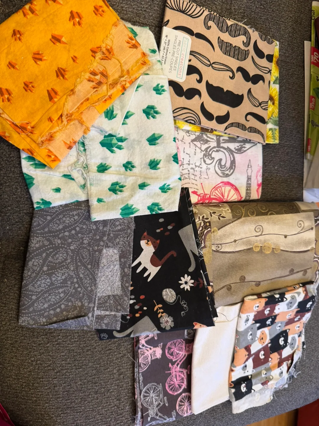 Craft Supplies Lot: Scissors, Fabrics, Flowers, and More! image indicator(8)