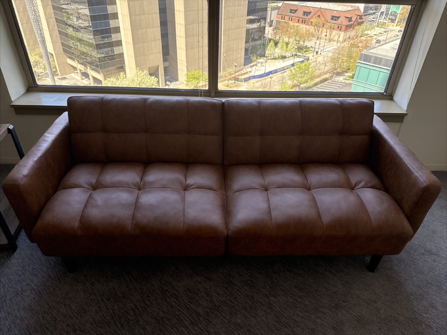 Brown Futon Sofa