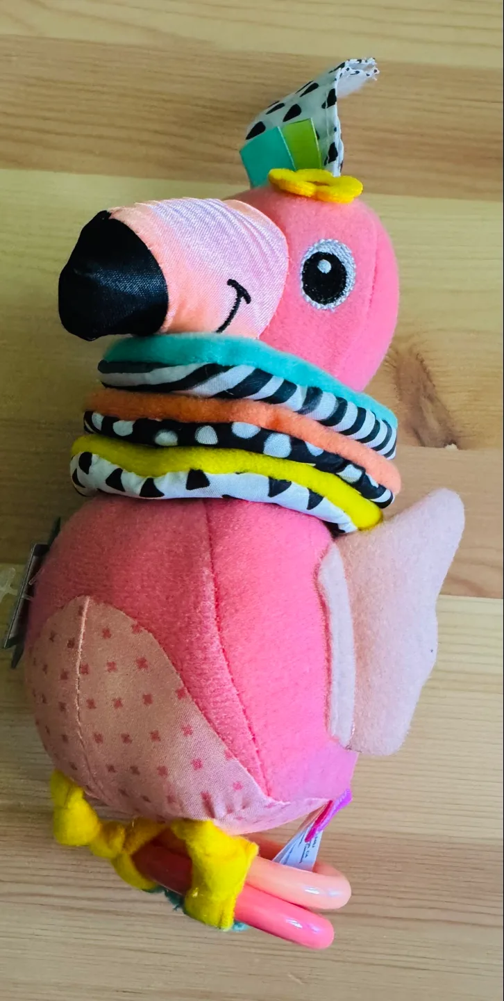 🦩NEW Infantino HUG & TUG MUSICAL FLAMINGO -Retail $14.99 image indicator(2)