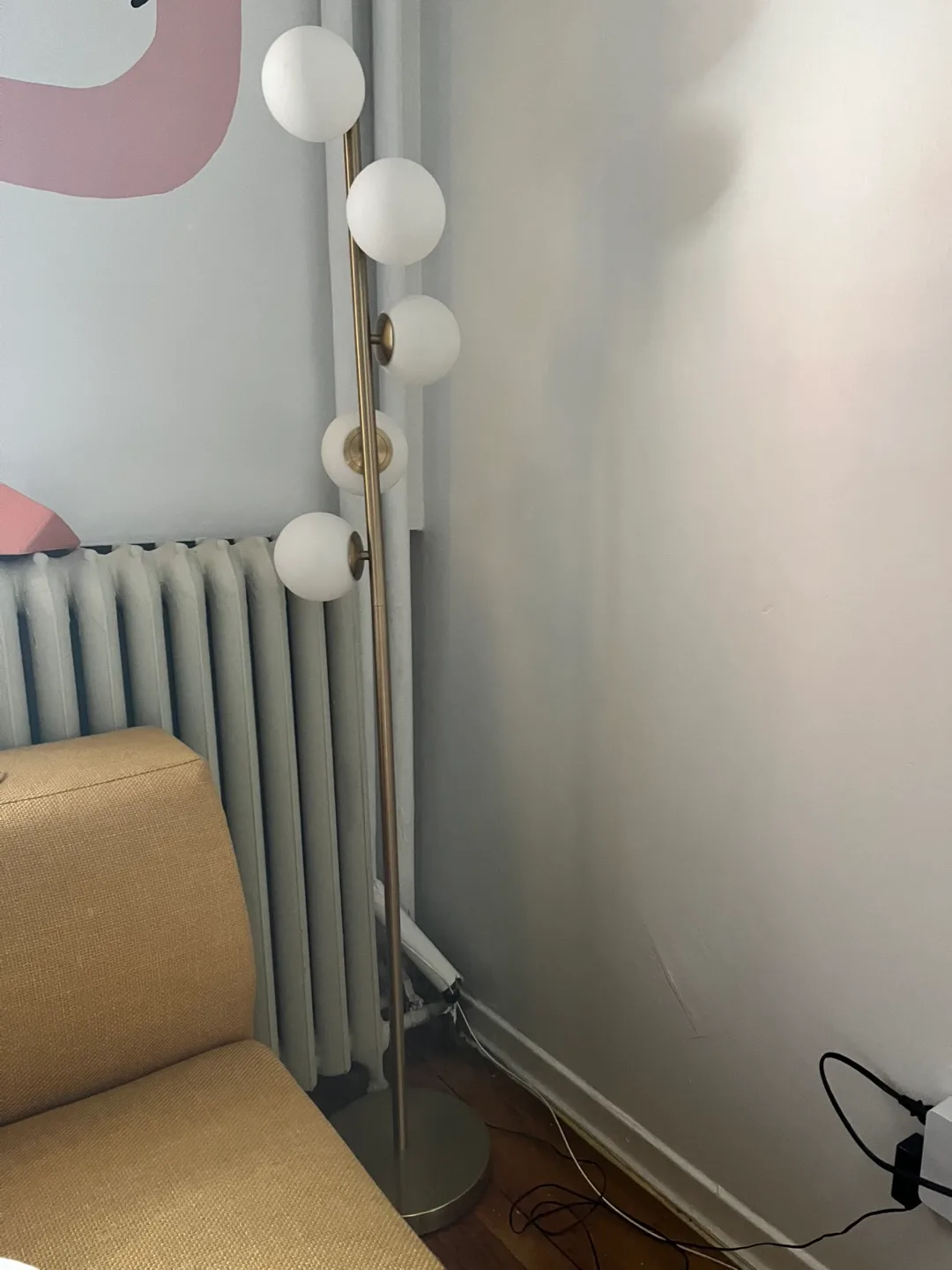 Modern Five-Light Gold Floor Lamp thumbnail