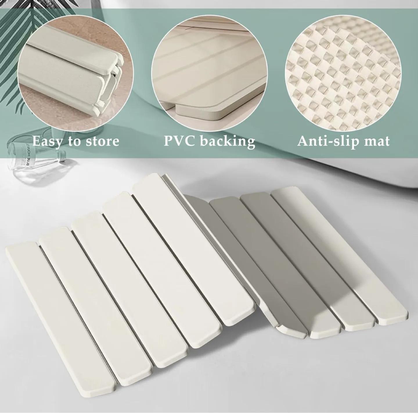 Foldable Anti-Slip Stone Bathroom Mat image indicator(2)