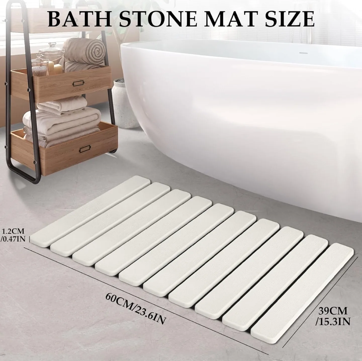 Foldable Anti-Slip Stone Bathroom Mat image indicator(3)