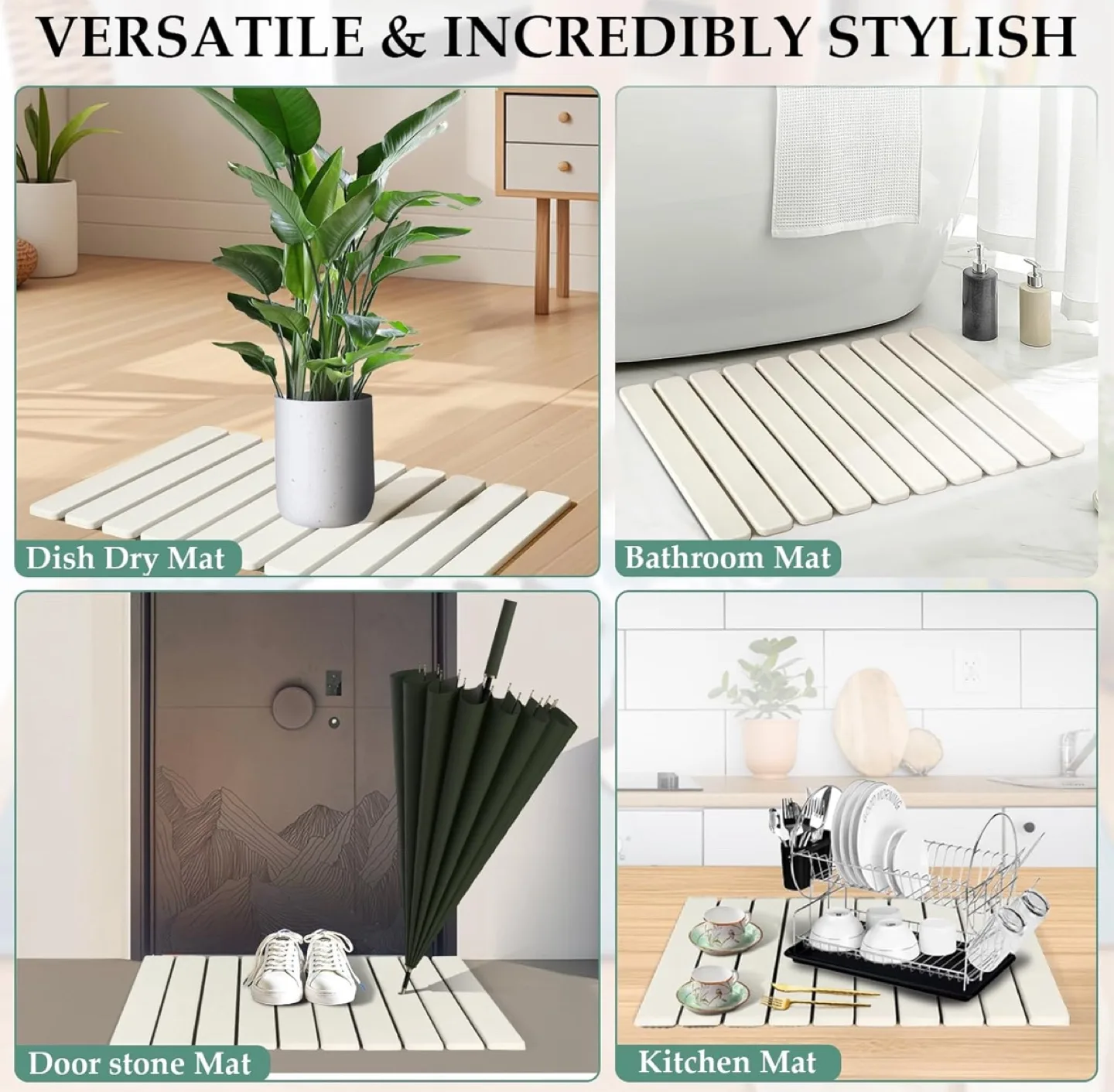 Foldable Anti-Slip Stone Bathroom Mat image indicator(5)