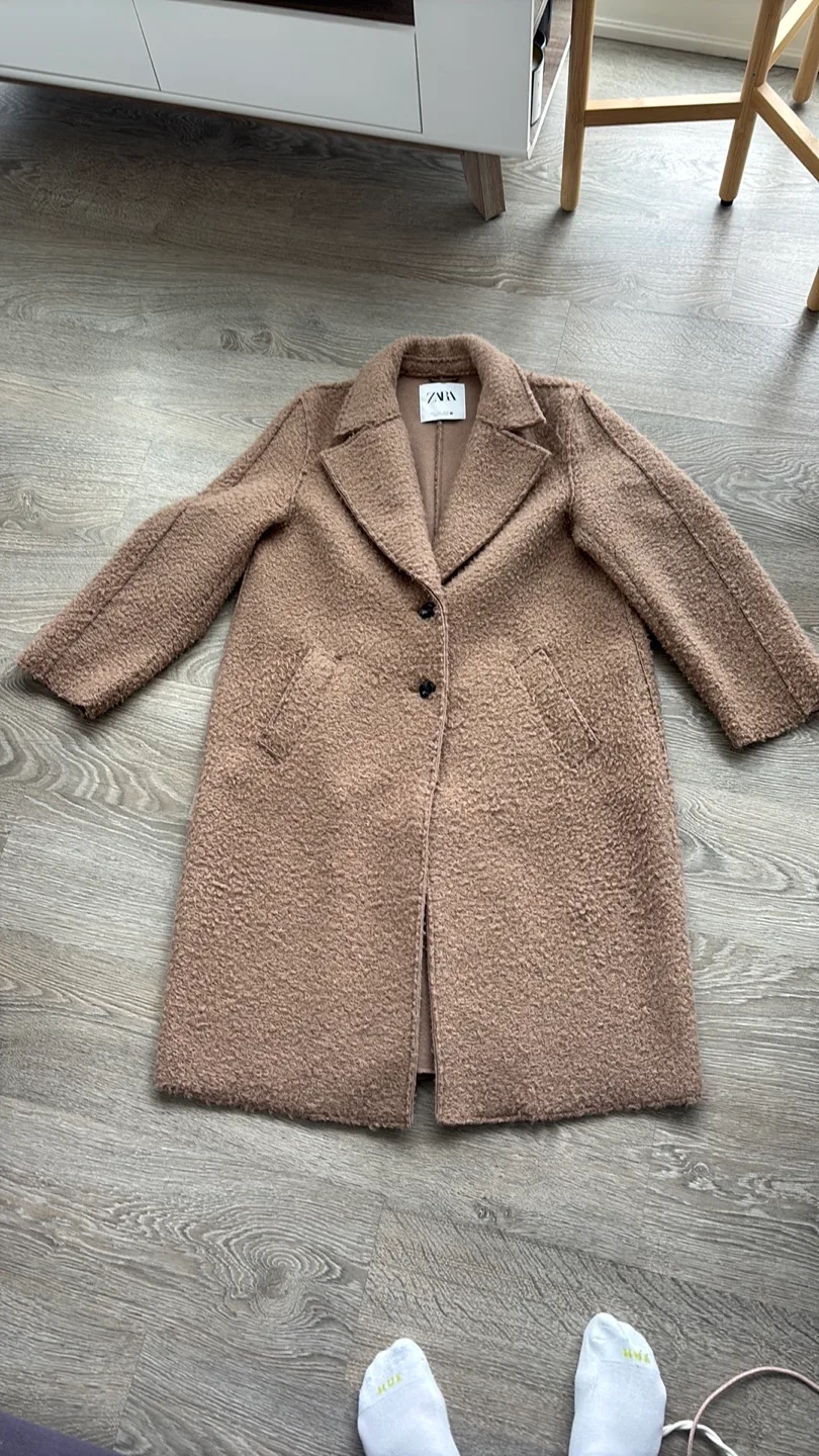 ZARA Woman's Oversized Teddy Coat thumbnail